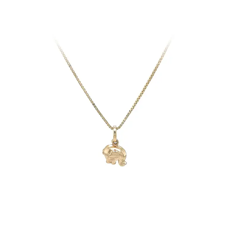 Mặt dây chuyền voi vàng