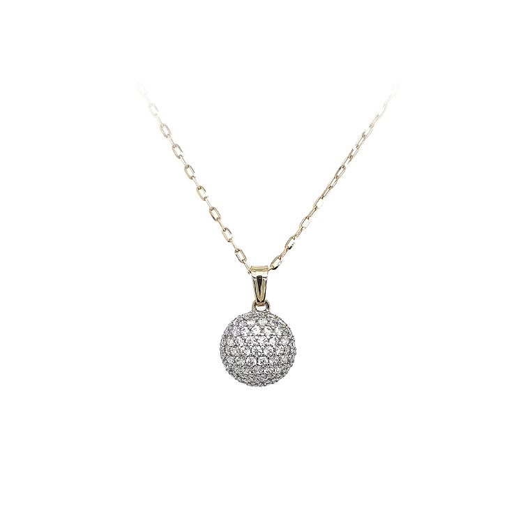 Mặt dây chuyền vàng đính đá zircon