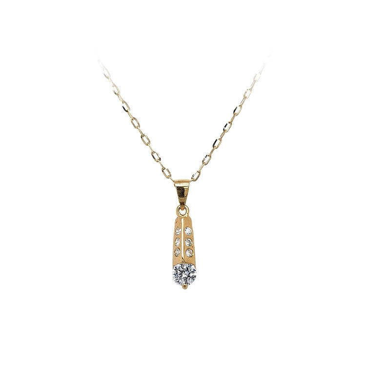 Mặt dây chuyền vàng đính đá zircon
