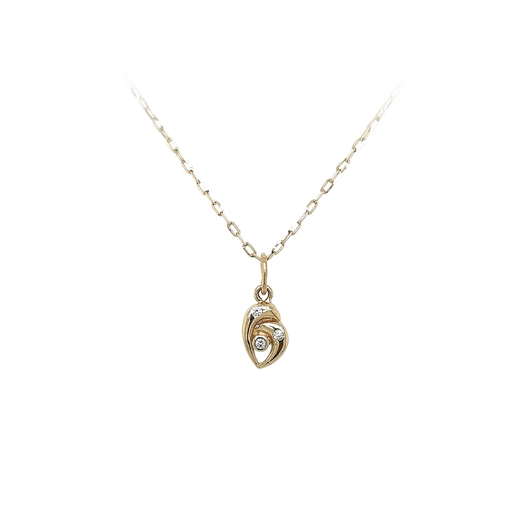 Mặt dây chuyền vàng đính đá zircon