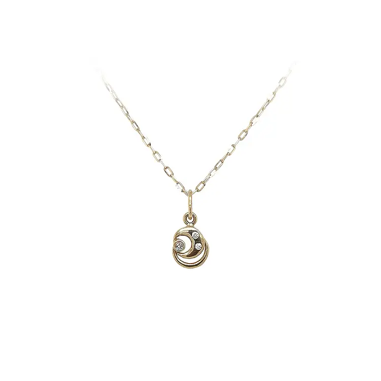 Mặt dây chuyền vàng đính đá zircon