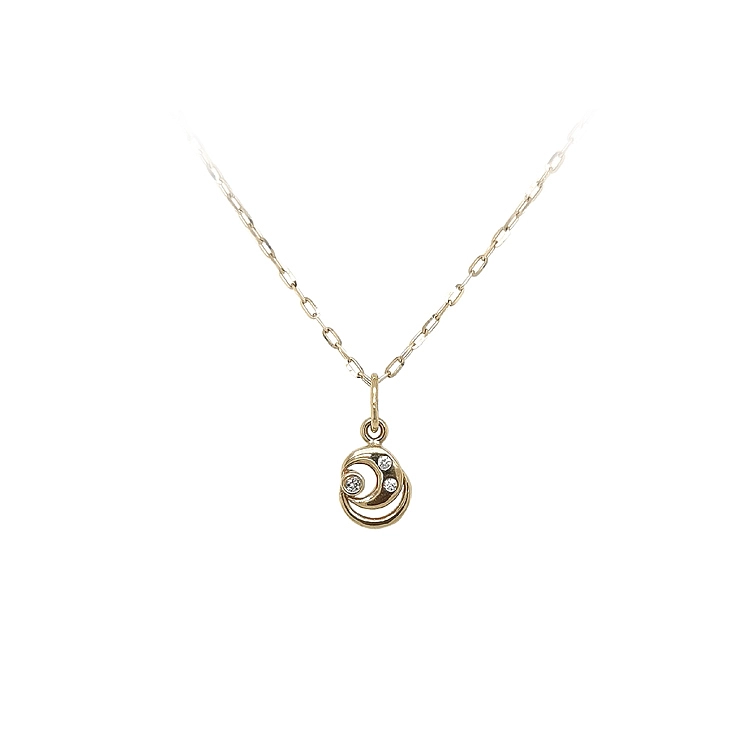 Mặt dây chuyền vàng đính đá zircon
