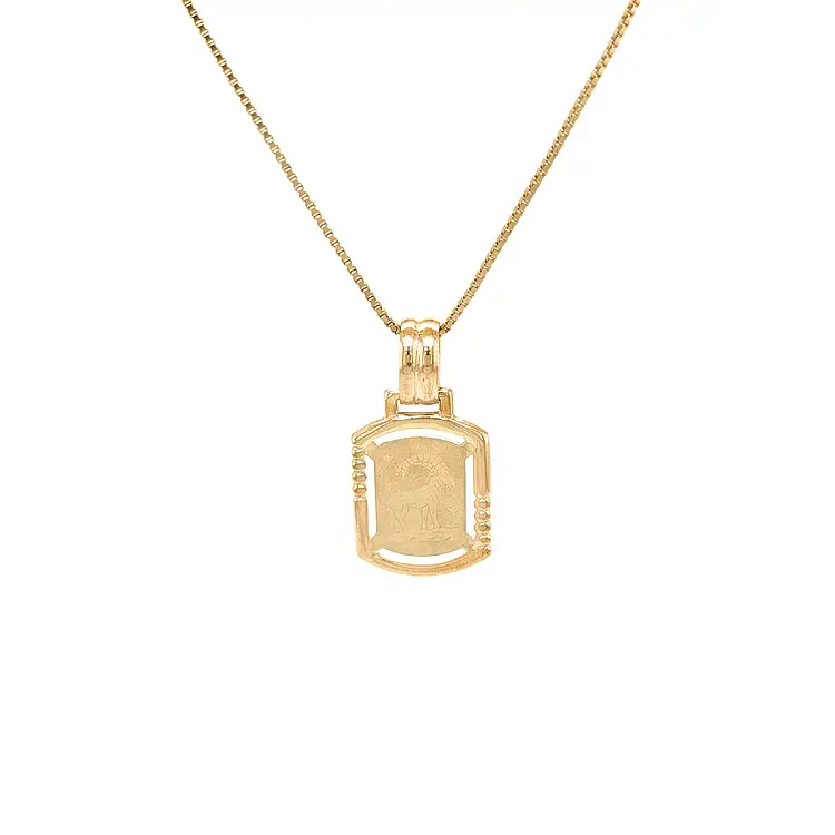 Mặt dây chuyền vàng biểu tượng của chòm sao Ma Kết