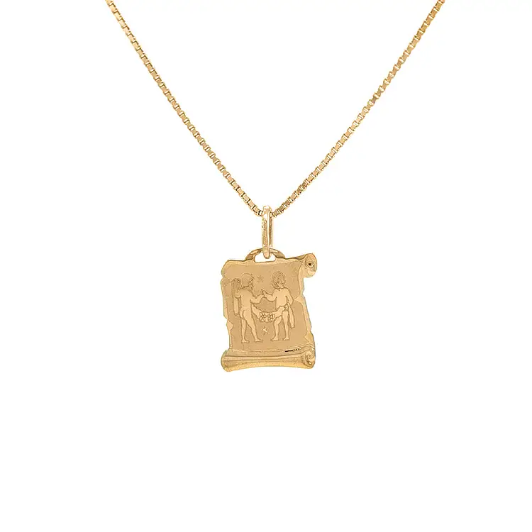 Mặt dây chuyền vàng biểu tượng của Song Tử