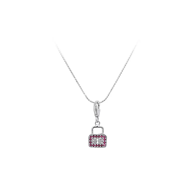 Vòng tay khóa padlock bằng vàng trắng