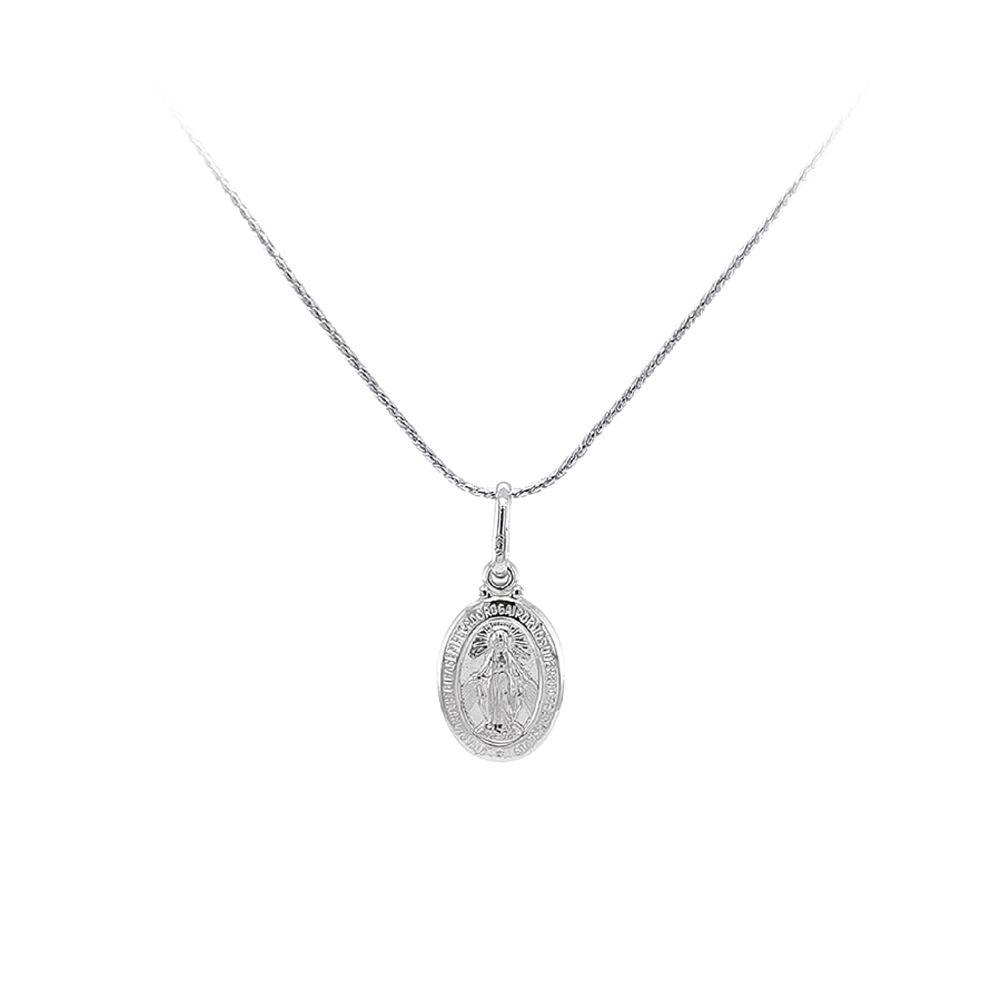 Mặt dây chuyền Đức Mẹ Đồng Trinh Maria bằng vàng trắng