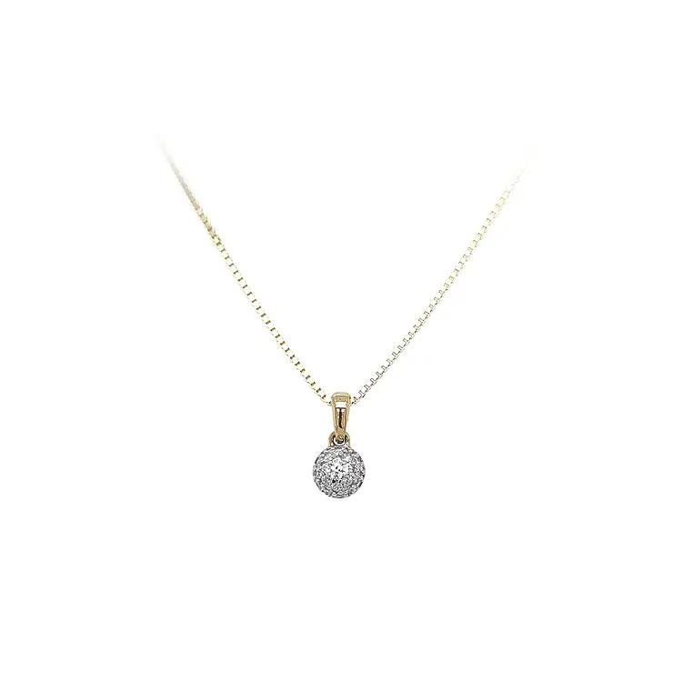Mặt dây chuyền vàng đính đá zircon