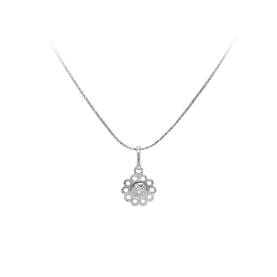 Mặt dây chuyền Đức Mẹ Đồng Trinh Maria bằng vàng trắng