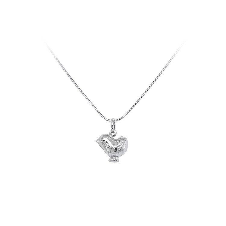 Chuỗi vòng cổ hình con gà từ vàng trắng