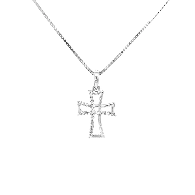 Thánh giá vàng với đá zircon