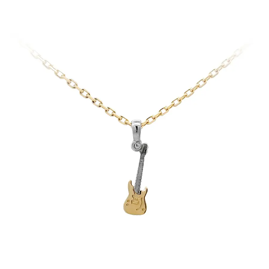 Đàn guitar dạng chuỗi làm từ vàng kết hợp