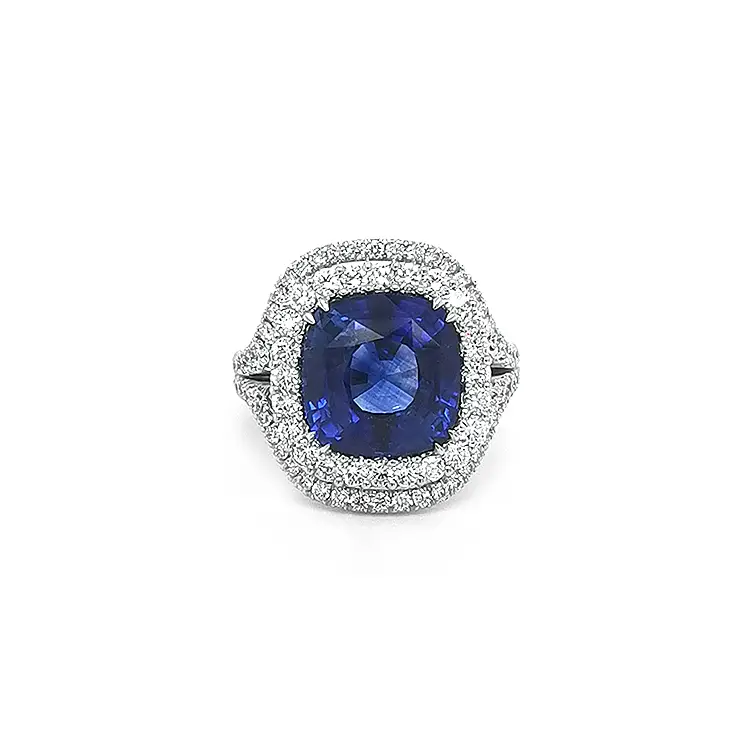 Nhẫn vàng Crivelli đính sapphire và kim cương
