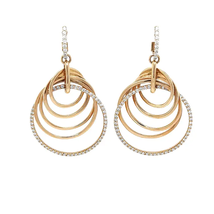 Vòng tai vàng Crivelli đính kim cương