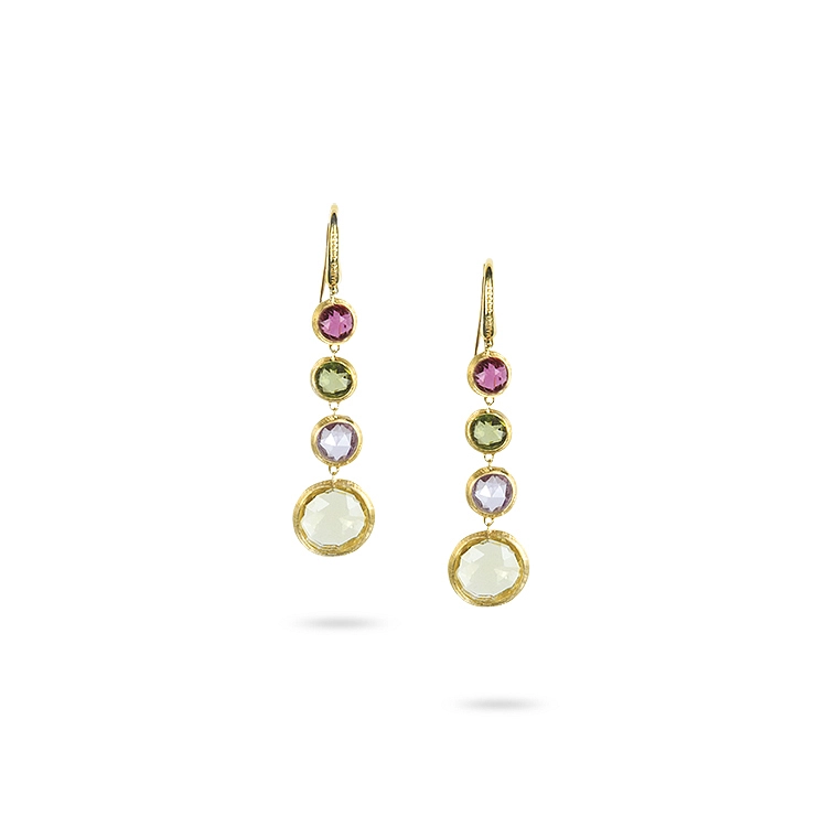 Vòng tai vàng đính đá bán quý Marco Bicego Jaipur