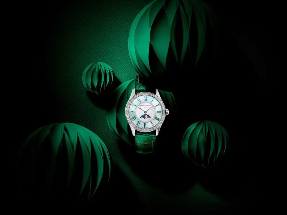 Frederique Constant Slimline Nữ Mặt Trăng FC-206MPND1S6