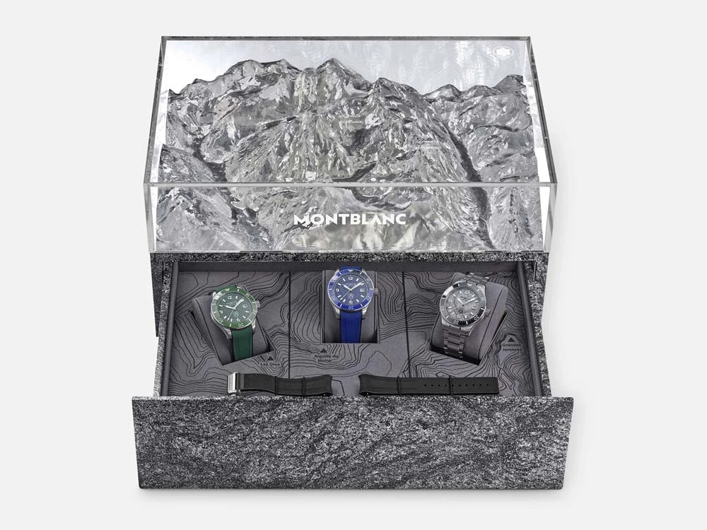 Montblanc 1858 Iced Sea Tự động hiển thị ngày 129372