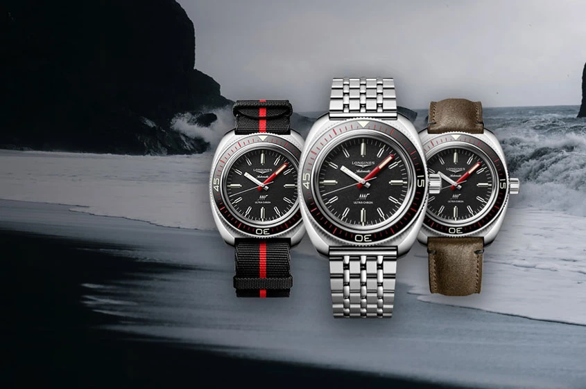 Đồng hồ Longines Ultra-Chron với bộ máy Diver là một lựa chọn tươi mới cho mùa hè