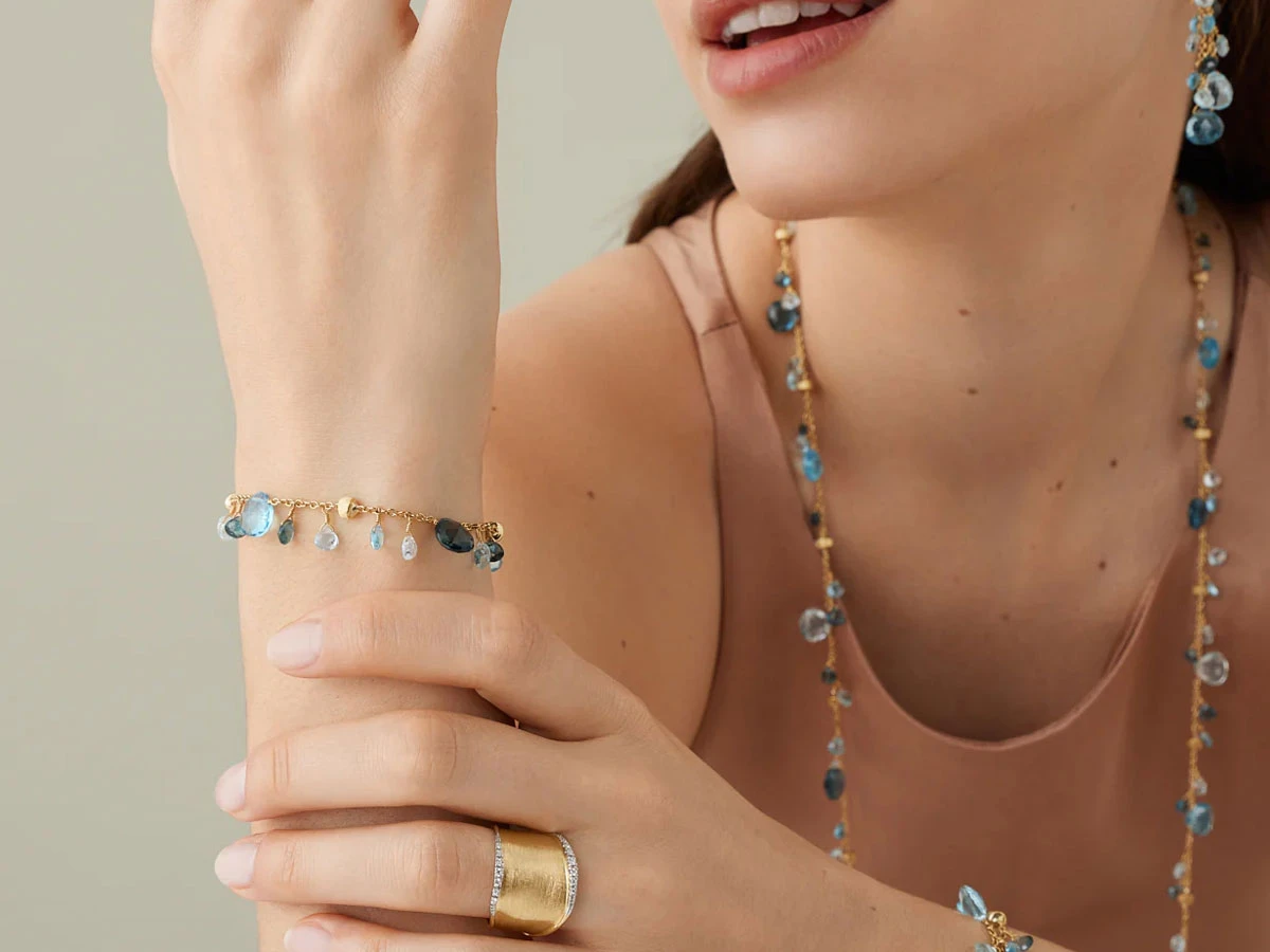 Vòng tay vàng Marco Bicego Paradise BB2594 TP01 Y 02