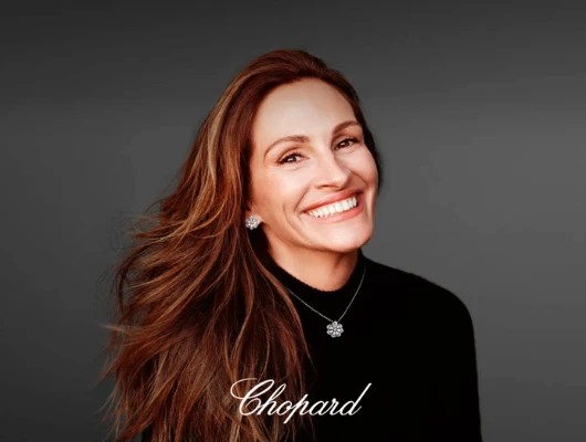 Chiến dịch 'New Chopard loves cinema' kết hợp những chiếc đồng hồ và trang sức độc đáo với nụ cười rạng rỡ của Julia Roberts