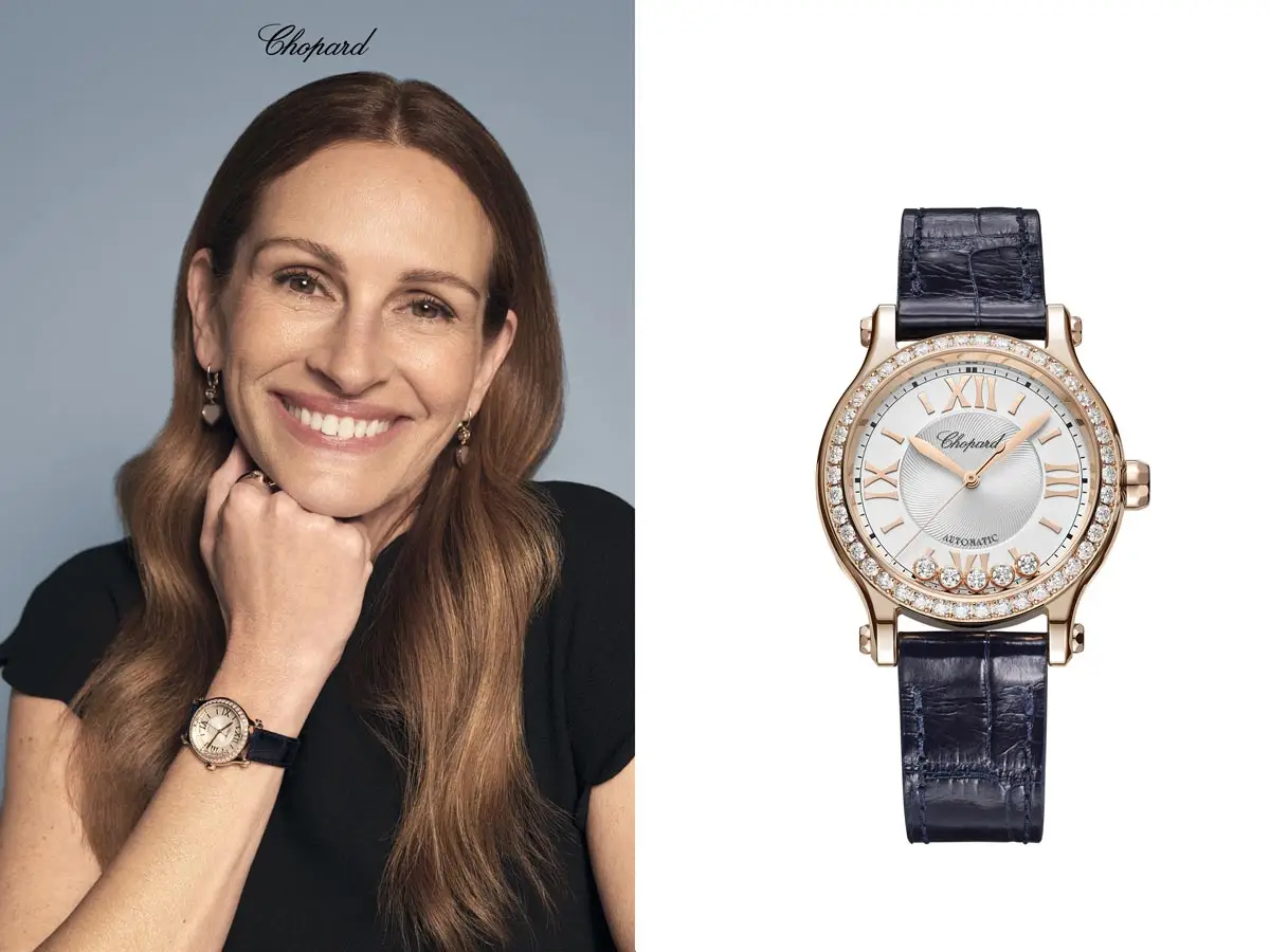 Julia Roberts đã góp nụ cười cho đồng hồ và trang sức Chopard