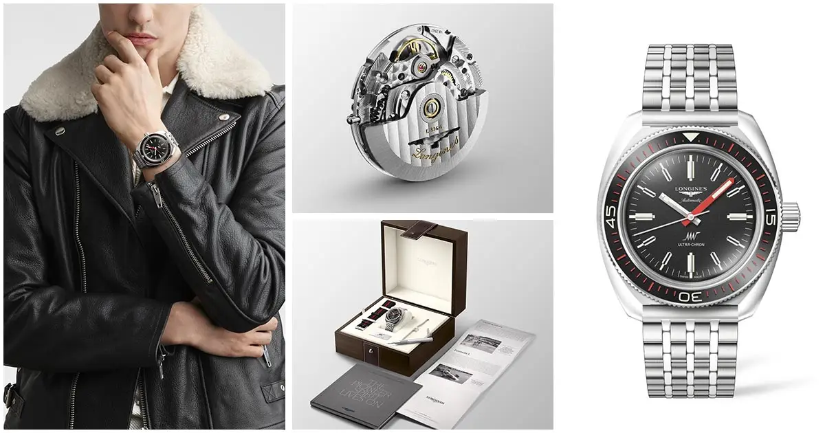 Đồng hồ Longines Ultra-Chron với bộ máy Diver là một lựa chọn tươi mới cho mùa hè